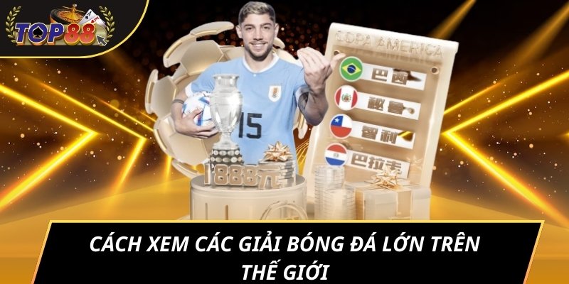 Cách xem Các giải bóng đá lớn trên thế giới