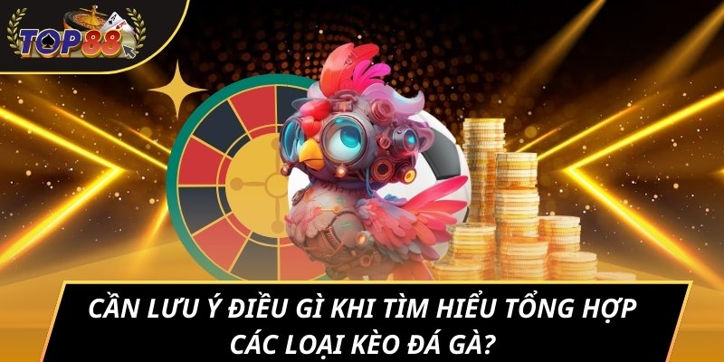 Cần lưu ý điều gì khi tìm hiểu tổng hợp các loại kèo đá gà?