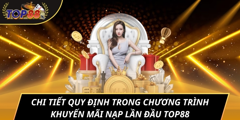 Chi tiết quy định trong chương trình khuyến mãi nạp lần đầu TOP88