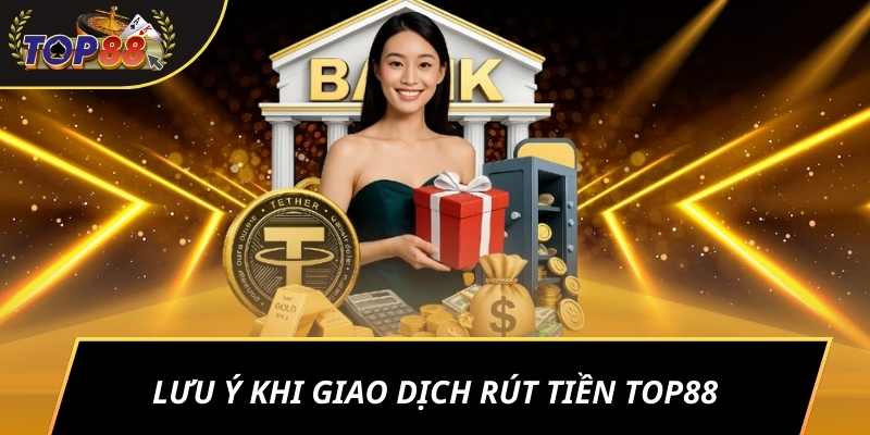 Lưu ý khi giao dịch rút tiền TOP88