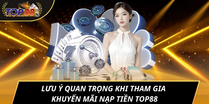 Lưu ý quan trọng khi tham gia khuyến mãi nạp tiền TOP88